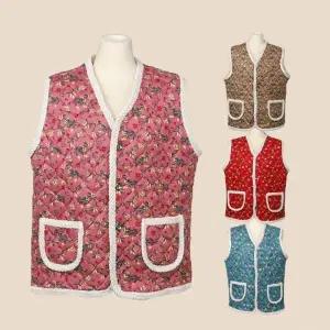 캠핑 누빔 융기모 4color 촌캉스 조끼 융털 캠핑조끼 김장조