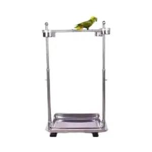 스테인레스 앵무새 놀이터 횟대 바퀴 이동 대형 훈련 날림장 스탠드 용품 사육장