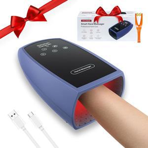 열과 압박이 있는 손 마사지기 염과 손목 터널을 위한 무선 염을 압박 포인트 및 터널 휴일 여성 남성을 선물 DS-O0