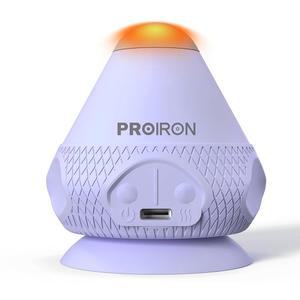 프로아이언 셀프 마사지 도구 흡입 컵이 된 진동 볼 핸드 프리 온열 마사지기 심부 조직 허리 근육 회복 매듭 퍼플 DS-LE