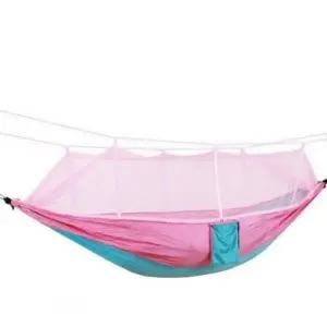 ( )모기장 바캉스 핑크 야외 스카이 초경량 해먹 캠핑
