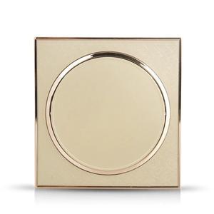Depoguye  라운드 골드 벽 속도 스위치 패널 EU UK 16A 로커 램프 220V  키 라이트 푸시 버튼 1gang2way