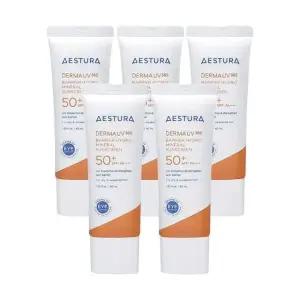 에스트라 더마 유브이365 장벽수분 무기자차 선크림 40ml(SPF50+) 5개 Ss