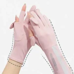 여성용 여름 야외 냉감 냉각 폰 화면터치 다한증 장갑