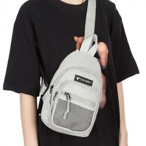 인기 크로스백 데일리 학생 보조 슬링백 그레이 가방