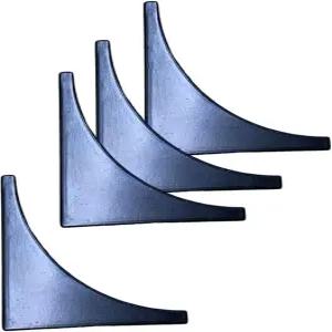 검은색 코너 가드 가구용 금속 프로텍터 박스 테이블 도어용 빈티지 장식 목재 가구 가장자리 커버 안전 팩