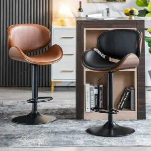 홈 바 의자 등받이 철제 높은 회전 바텐더 바체어