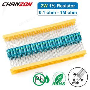 30 개/몫 2W 1% 고정밀 금속 필름 저항기 1 2.2 3.9 4.7 10 1K 옴 와트