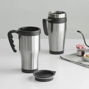 휴대가 편리한 손잡이 텀블러 머그락 스텐텀블러