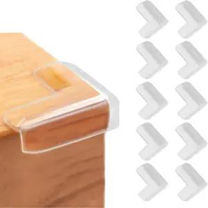 베르켈리 12팩 L자형 코너 가드 - 테이블용 투명 가구 프로텍터 및 가장자리 안전 범퍼 날카로운 모서리와