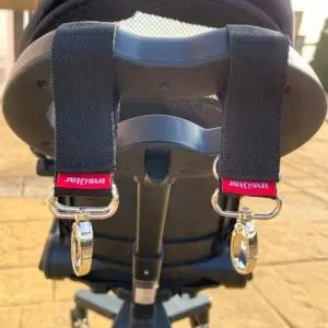 ( )360도회전 유모차 가방걸이 고리 홀더 2개입 수납 유모차 걸이 악세사리