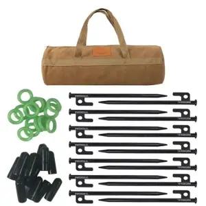 (사이즈 30cm14pcs+가방)좋은 자캠 캠핑 단조팩 가방세트 30cm 14pcs 40cm 12pcs