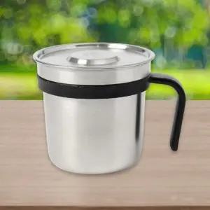 ( )캠브로 손잡이 스텐 캠핑컵450ml 블랙