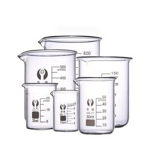 1세트 실험실 붕규산 유리 비커  크기 화학 장비