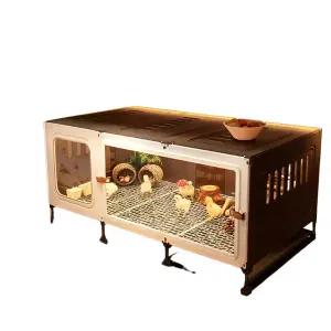 병아리 동물 메추리 케이지 이동식 조류 양계장 조립식 철제 사육장 상자