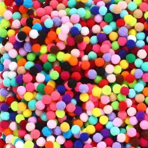 2000PCS 폼 공예품 제작용 0.39인치/10mm 멀티컬러 폴로필렌 DIY 아트용 부드러운 푹신한 퍼프 볼 및 벌크
