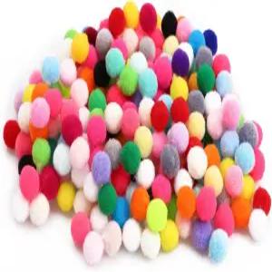 공예용 폼폼 0.4인치 부드럽고 푹신한 볼 작은 400개 멀티컬러 프로젝트