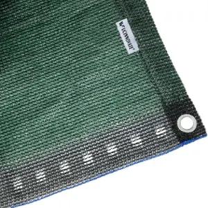 UCINNOVATE 6.5X10피트 그린 셰이드 천 70 자외선 차단 원단 메쉬 타프 그로밋이 있는 선블록 식물 파티오
