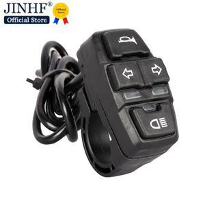 전기 자전거 스쿠터 라이트 스위치 바이크 오토바이 버튼 방향 지시등 DK336 48V 36V 1PC