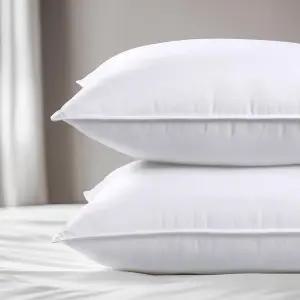 뷰스타 침대 베개 퀸 사이즈 2종 세트 호텔 품질 옆 등 또는 배 잠자는 사람을 위한 다운 대체