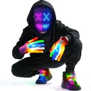 제스처 감지 기능이 있는 Kengvo 3팩 LED 마스크 코스튬 세트 청소년 선물 쿨 스터프 크리스마스 장난감