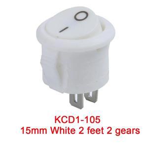 빨간색 흰색 원형 로커 토글 스위치 플라스틱 푸시 단추 소형 파워 보트  5 개 10 개