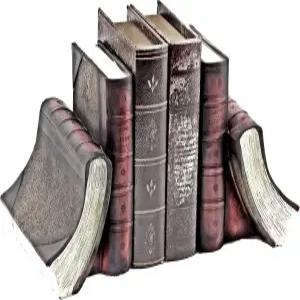 벨라 23509 빈티지 북엔드 책 골동품 복고풍 구세계 농가 보호 책장 도서관 홈 데코 7인치