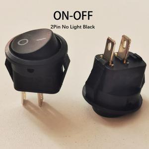 4PCS 15mm 라운드 로커 스위치 2Pin 대시 보드 전원 켜기 끄기 방수 표시