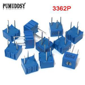 3362P 시리즈 저항 101 201 501 102 202 502 103 트림포 트리머 전위차계  500R  1K  2K  5K  2M  개