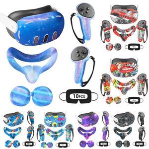 Oculus Quest 3 헤드셋 페이스 커버 아이 그립 VR 액세서리 선물용 실리콘 보호