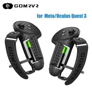 Meta/Oculus Quest 3 VR 터치 컨트롤러용 실리콘 그립 슬리브 미끄럼 방지 및 땀 보호 케이스 액세서리