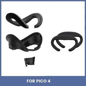 VR 페이스 커버 브래킷 Pico 4 헤드셋 용 스폰지 패드 교체 세척 가능한 땀 방지 PU 액세서리