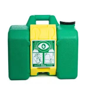 유니쉴드 안약 스테이션 9-갤런 OSHA/ANSI 준수 하나의 벽 장착 V-사인 가시성 높음 중력 흐름 실내/외