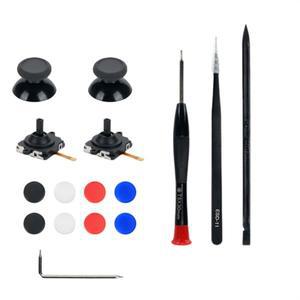 AU47-Meta Quest 3 VR 핸들 교체 아날로그 조이스틱 캡 및 분해 도구가 있는 엄지