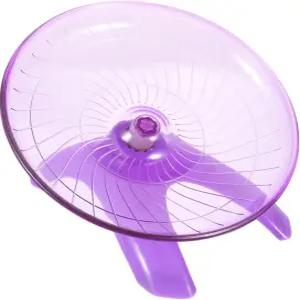 POPETPOP 햄스터 플라잉 접시 무성 러닝 운동 휠 햄스터용 플라스틱 거빌 헤지호그 및 기타 작은 반려동물