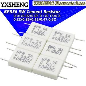 BPR56 5W 0.001 0.22 0.33  옴  비유도 세라믹 시멘트 저항기  10 개