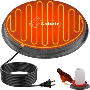 겨울용 메탈 치킨 온수기 11인치 베이스 1-5갤런 또는 플라스틱 가금류 야외 전기 튀르키예 구스 덕