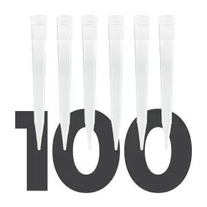 카시 사이언티픽 5mL 범용 비필터 피펫 팁 5000uL 멸균 저결합 명확한 눈금 DNase/RNase 프리 [5mL 100개]