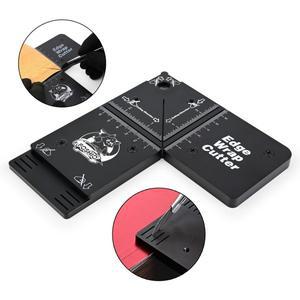 FOSHIO 모서리 랩 커터 플라스틱 절단 템플릿 가구 테이블 보호 필름 적용 자동차 비닐 코너 도구