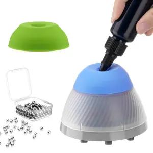 4E의 USA 랩 미니 볼텍스 믹서 스틸 볼 세트 5000rpm의 페인트 셰이커 6mm 궤도 직경 미끄럼 방지 풋