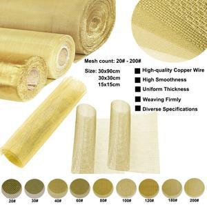1피스 황동 땋은 와이어 금속 메쉬 15x1 5cm/30x30cm/30x90cm 필터 거친 거즈 구리 보호 20 ~
