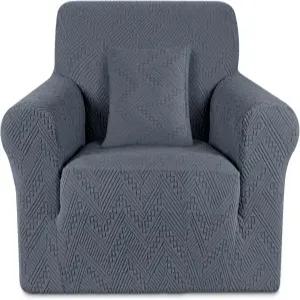 루아오즈 스트레치 체어 소파 슬립커버 1피스 의자 커버 팔 미끄럼 방지 안락의자 부드러운 자카드 가구