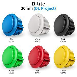 QANBA D-lite 아케이드 버튼 스냅인 게임 스틱 DIY 키트 30mm 24mm박스형24개