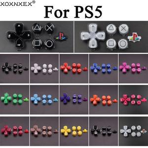 PS5 컨트롤러 교체용 D패드  XY 젤리 버튼 트리거 키 수리 부품 홈 리턴 백 전원 스위치 1세트