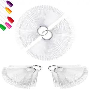 아둘포니 200개 네일 스왓치 스틱 매니큐어 - 젤 폴리쉬 클리어 매니큐어용 컬러 디스플레이