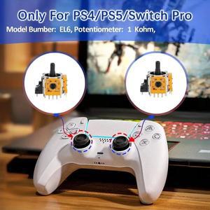 PS4PS5스위치 프로 교체용 3D 아날로그 조이스틱 효과 컨트롤러 게임패드 썸스틱 수리 부품 액세서리