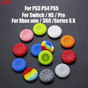 JCD 실리콘 엄지 스틱 그립 조이스틱 캡 커버 PS5 PS4 Xbox one 360 시리즈 X S Switch Pro 컨트롤러용 2