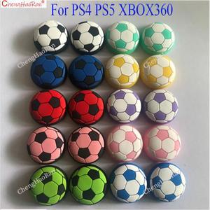 PS4 PS5 Xbox 360 게임 컨트롤러 그립 엄지 원격 스틱 캡 교체 부품에 대 한 2피스 미끄럼 방지 실리콘 축