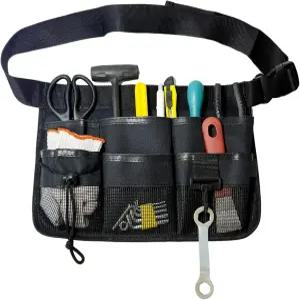 MOODKEY 도구 앞치마 12.9x9인치 정원 조절 가능 벨트 유틸리티 허리 팩 멀티 컴파트먼트로 레스토랑