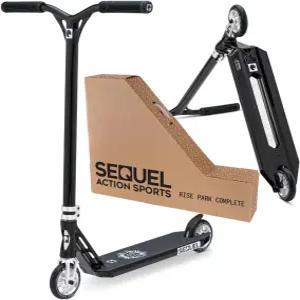 속편 라이즈 스턴트 스쿠터 - 알루미늄 프레임 110mm 휠 220파운드 무게 용량 8세용 프로 트릭 완성+